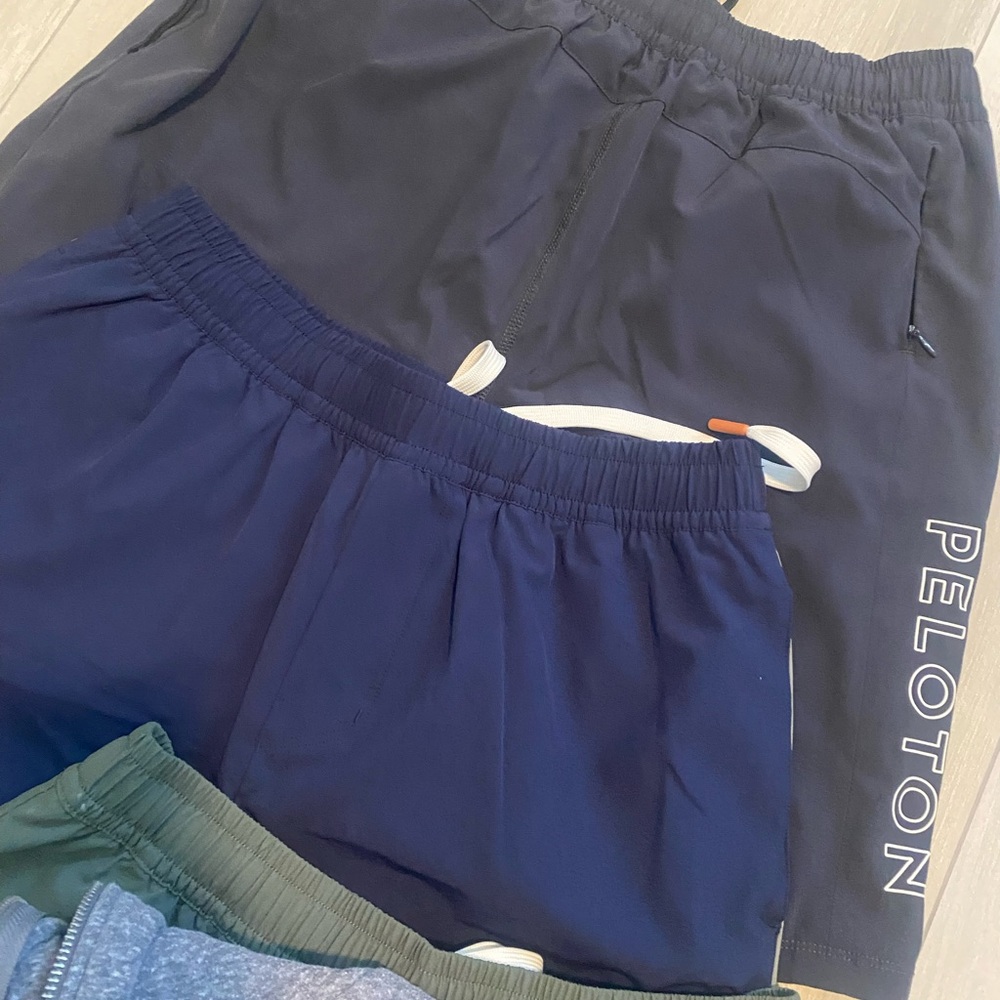 Peloton men’s Athletic Shorts Set - Black, Navy, Green